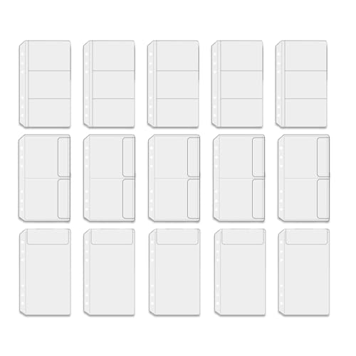 15 Stück A6 Binder,Klarsichthüllen,Klarsichthüllen Bindertaschen,PVC Wasserdicht Kunststoff,6-Loch Ordner Transparent,Ordnerhüllen,Pockets,für Notebook Planer Einlegeseiten Loseblattbeutel Foto 15 Stück A6 Binder,Klarsichthüllen,Klarsichthüllen Bindertaschen,PVC Wasserdicht Kunststoff,6-Loch Ordner Transparent,Ordnerhüllen,Pockets,für Notebook Planer Einlegeseiten Loseblattbeutel Foto von HJDJBD
