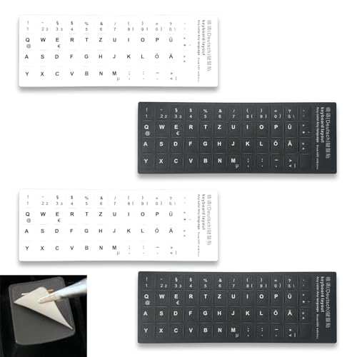 4 Stück Tastaturaufkleber Deutsch,Tastatur Aufkleber,Sticker,Keyboard,Deutsche,Tastaturabdeckung,Tastaturaufkleber Kit,Tastatur,Abdeckung,Universal,Tastaturaufkleber,für Laptop Notebook Tastaturen 4 Stück Tastaturaufkleber Deutsch,Tastatur Aufkleber,Sticker,Keyboard,Deutsche,Tastaturabdeckung,Tastaturaufkleber Kit,Tastatur,Abdeckung,Universal,Tastaturaufkleber,für Laptop Notebook Tastaturen von HJDJBD