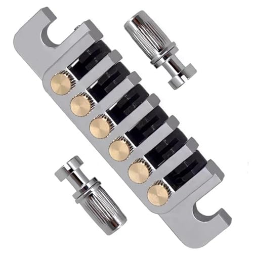 E-Gitarren-Brückenrahmen-Stoppstange Saitenhalter Saitencode LP/SG Silber Ersatzteile für Brücken E-Gitarren-Brückenrahmen-Stoppstange Saitenhalter Saitencode LP/SG Silber Ersatzteile für Brücken von HJKLBGT