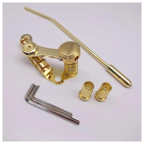 Für LP/SG Elektrische Gitarre Brücke Stop Bar Saitenhalter Tremolo Ersatzteile für Brücken(Gold) von HJKLBGT