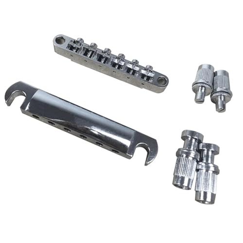 Standard 6-Saiter LP-Gitarrensteg Kompletter Satz Endbolzen Ersatzteile für Brücken Standard 6-Saiter LP-Gitarrensteg Kompletter Satz Endbolzen Ersatzteile für Brücken von HJKLBGT