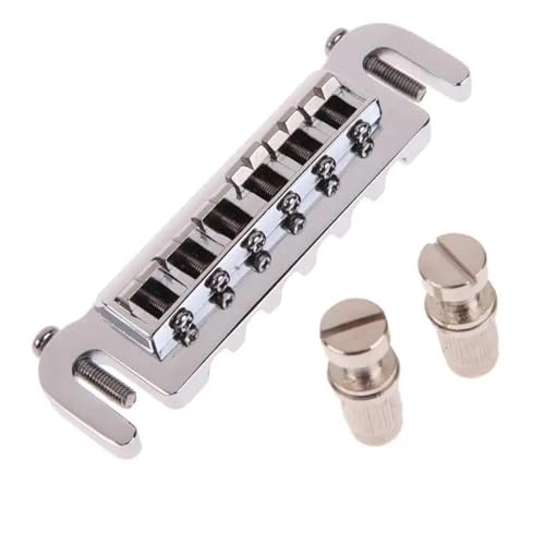 Wraparound Bridge Saitenhalter Studs Chrom Stil Für LP Elektrische Gitarre Teile Ersatzteile für Brücken Wraparound Bridge Saitenhalter Studs Chrom Stil Für LP Elektrische Gitarre Teile Ersatzteile für Brücken von HJKLBGT
