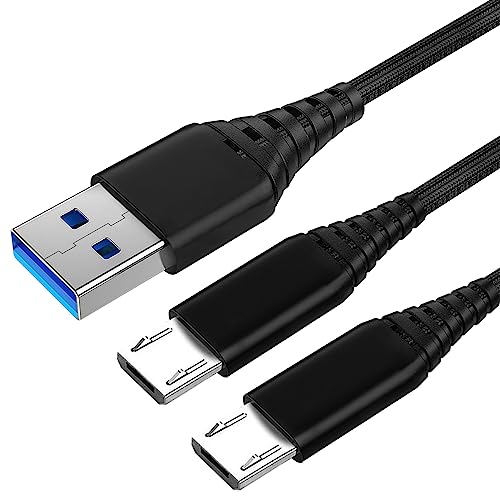 PS4 Controller Ladekabel,3M 2Pack Xbox Kabel für Playstation 4/Sony PS4/PS4 Slim/PS4 Pro/Xbox One/One S/One Elite/Microsoft One X Controllers,Extra lang,Micro USB Datenkabel und Schnellladekabel PS4 Controller Ladekabel,3M 2Pack Xbox Kabel für Playstation 4/Sony PS4/PS4 Slim/PS4 Pro/Xbox One/One S/One Elite/Microsoft One X Controllers,Extra lang,Micro USB Datenkabel und Schnellladekabel von Happy Buying