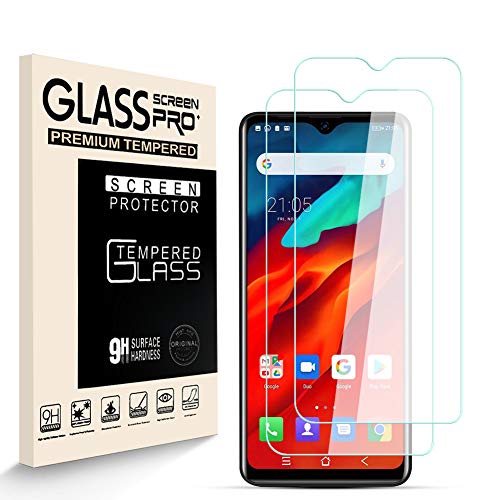 Stücke Schutzfolie für Blackview A80 Pro, 9H-Härte Tempered Glass, Anti-Kratzer, Einfache Installation, Anti-Fingerabdruck Displayschutzfolie für Blackview A80 Pro [2 Stück] von HJX