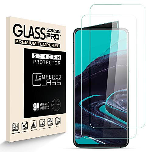 HJX Stücke Schutzfolie für Oppo Reno 2, 9H-Härte Tempered Glass, Anti-Kratzer, Einfache Installation, Anti-Fingerabdruck Displayschutzfolie für Oppo Reno 2 [2 Stück] von HJX