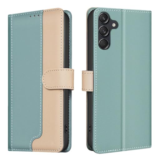HJZSZX Für Samsung A72 (4G 5G) Luxus-Leder-Brieftaschen-Karten-Telefonhülle (Für Samsung A72 (4G 5G)/grün) von HJZSZX