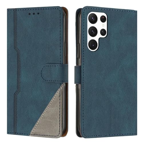 HJZSZX Für Samsung Note 20 Wireless Charging Leder Brieftasche Kartenetui Halter Abdeckung (Für Samsung Note 20/Blau) von HJZSZX