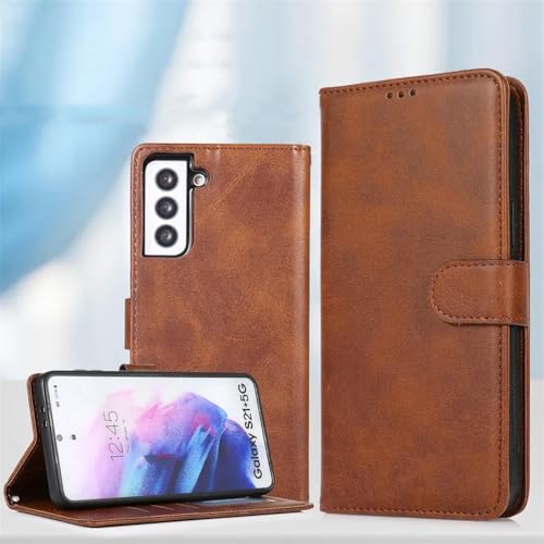 HJZSZX Für Samsung Note10 Magnetische Leder-Brieftaschen-Karten-Telefonhülle Flip-Stand-Cover (Für Samsung Note10/Braun) von HJZSZX