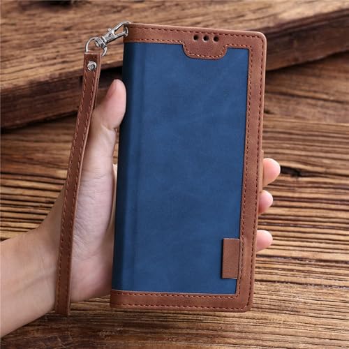 HJZSZX Für Samsung Note20 Ultra Ledertasche Brieftaschen-Schutzhülle Handyhülle (Für Samsung Note20 Ultra/Blau) von HJZSZX