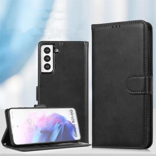HJZSZX Für Samsung Note20 Ultra Magnetische Leder-Brieftasche mit Kartenhalter und Klappständer (Für Samsung Note20 Ultra/Schwarz) von HJZSZX