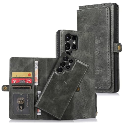 HJZSZX Für Samsung S20 FE 4G 5G, magnetische Leder-Flip-Wallet-Karten-Telefonhülle, Geldbörsenhalter-Abdeckung (für Samsung S20 FE 4G 5G/grün) von HJZSZX