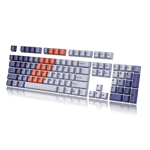 Custom Keycaps | Dye Sublimation PBT Keycap Set for Mechanical Keyboard | 139 Keys | Cherry Profile | ANSI US-Layout | Compatible with Cherry MX, Gateron, Kailh, Outemu | Sunset von HK GAMING