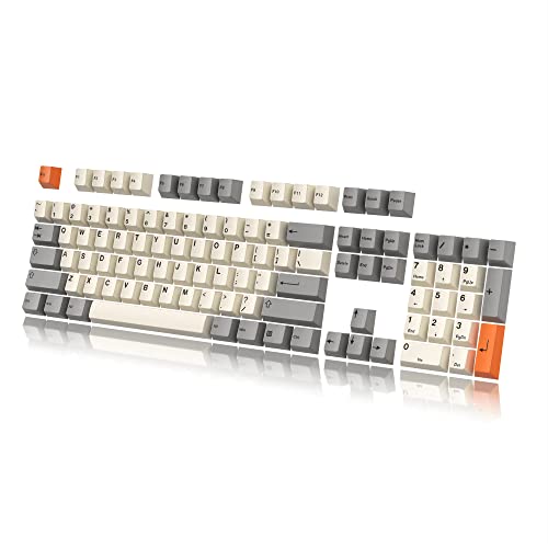 HK Gaming Farbsublimationstastenkappen | Cherry Profil | Dicke PBT Keysets für mechanische Tastatur (139 Keys, Beta) von HK GAMING