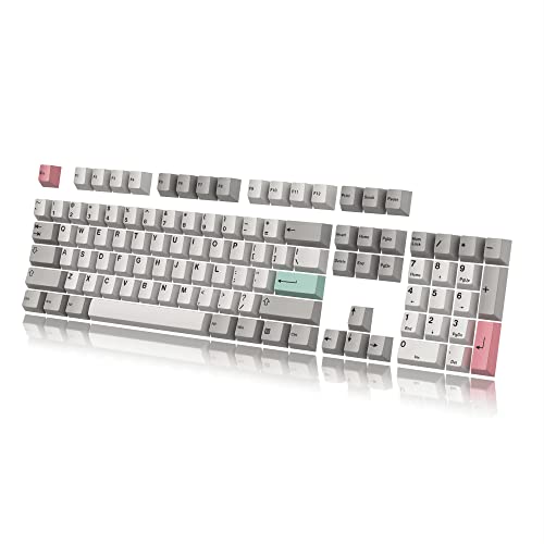Custom Keycaps | Dye Sublimation PBT Keycap Set for Mechanical Keyboard | 139 Keys | Cherry Profile | ANSI US-Layout | Compatible with Cherry MX, Gateron, Kailh, Outemu | Modern Dolch Light von HK Gaming