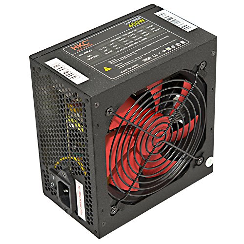 HKC® V-POWER 450 Watt ATX PC-Netzteil, Schutzschaltkreise: OPP, OCP, OVP, SCP, 20+4pin Stromversorgung, PFC, leise, 120mm FAN (V-450) von HKC