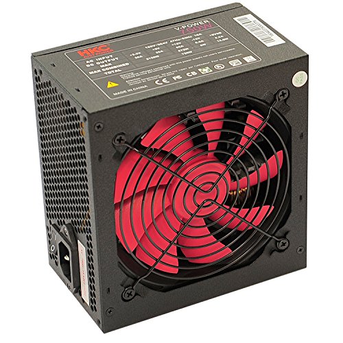 HKC® V-Power 750 Watt ATX PC-Netzteil, Schutzschaltkreise: OPP, OCP, OVP, SCP, 20+4pin Stromversorgung, PFC, leise, 120mm Fan (750 Watt) von HKC