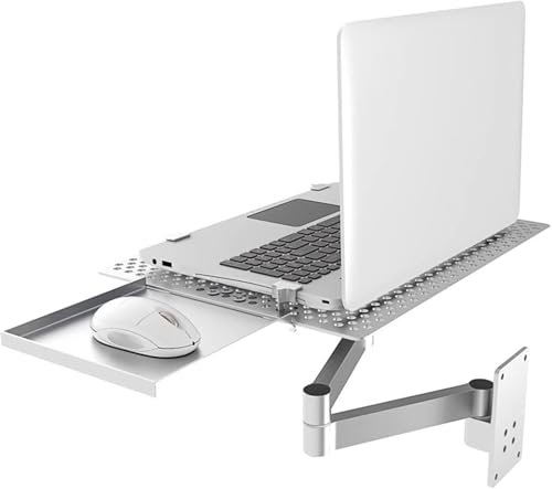 Faltbare Laptop-Wandhalterung, Verstellbare Laptop-Halterung Mit Maus-Tablett, Full Motion Articulating Notebook-Tablett, Full Hole Wärmeableitung, Sichere Tragfähigkeit 8KG, Für Büro, Arbeitsplatz Faltbare Laptop-Wandhalterung, Verstellbare Laptop-Halterung Mit Maus-Tablett, Full Motion Articulating Notebook-Tablett, Full Hole Wärmeableitung, Sichere Tragfähigkeit 8KG, Für Büro, Arbeitsplatz von HKFGSHOP