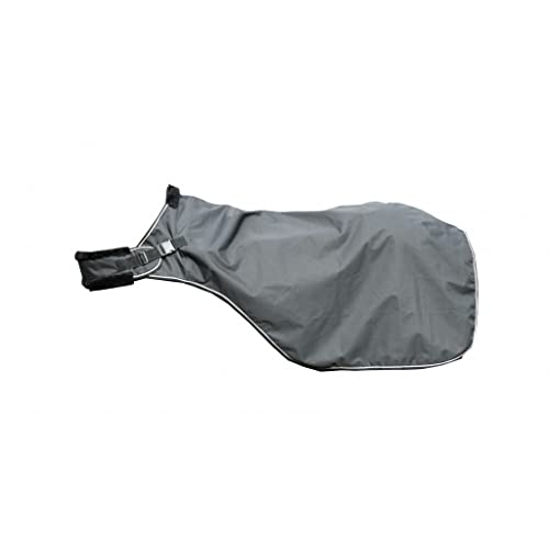 HKM Führanlagendecke -CARVIS- schwarz 165, wasserdicht & winddicht, atmungsaktiv, Polarfleece-Innenfutter mit Schweifriemen & abgepolstertem Halsausschnitt - Pferdedecke für optimalen Schutz von HKM