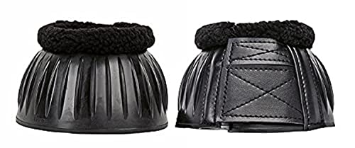 HKM SPORTS EQUIPMENT Gummiglocken -Economic Plus-, 1 Paar, schwarz, XXL von HKM