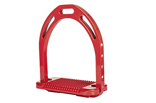 HKM 4000315908622 Steigbügel -Glitter-3000 rot12 von HKM SPORTS EQUIPMENT
