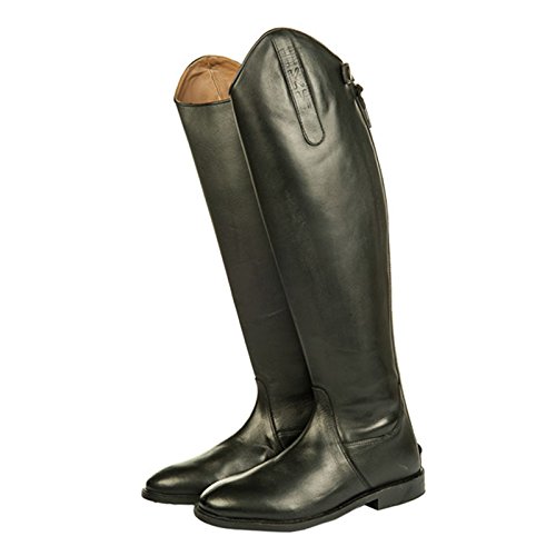 HKM 6548 Reitstiefel Italy, Lang/Schmale Weite, Lederrreitstiefel, Unisex Schwarz, 39 von HKM