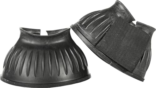 HKM 8605 Springglocken Atlanta, Gummispringglocken Gummi Hufglocken, Schwarz, L von HKM