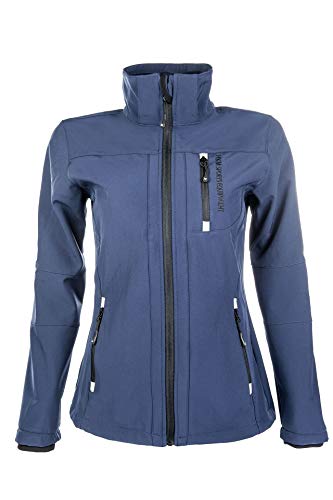 HKM 5273 Softshelljacke Sport, Damen Mädchen Jacke Regenjacke Kapuze, Blau (Dunkelblau), S HKM 5273 Softshelljacke Sport, Damen Mädchen Jacke Regenjacke Kapuze, Blau (Dunkelblau), S von HKM