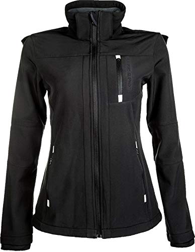 HKM Erwachsene Softshelljacke-Sport-Damen9100 schwarzXL Hose, 9100 schwarz, XL von HKM