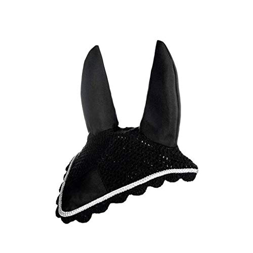 HKM 33879171 Fliegenhaube, L, schwarz/silber von HKM