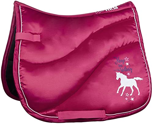 HKM Keep on Riding Satteldecken Weinrot Pony Dressur HKM Keep on Riding Satteldecken Weinrot Pony Dressur von HKM