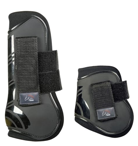 HKM SPORTS EQUIPMENT Springgamaschen und Streichkappen, 4er Set -Genua-, dunkelblau/schwarz, Pony HKM SPORTS EQUIPMENT Springgamaschen und Streichkappen, 4er Set -Genua-, dunkelblau/schwarz, Pony von HKM