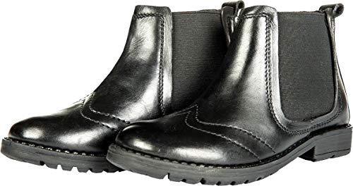 HKM Unisex Kinder Kinder-jodhpur, Leder9100 Reitstiefel, 9100 Schwarz, 32 EU von HKM