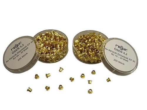 250 Messingösen Ösen Lochverstärker für Regur EP30 3,2 mm 250 Messingösen Ösen Lochverstärker für Regur EP30 3,2 mm von HKR-Welt