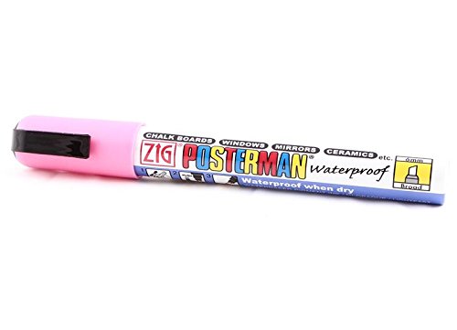 ZIG Posterman Postermarker 5mm - 5 wasserfeste Marker pink von HKR-Welt