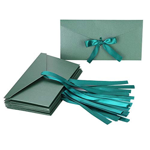 Briefumschlag 10 Stück Kuvert Schleife Umschlag Perlglanzpapier Schachtel Vintage Erntedankumschlag Festlich Verpackungsbox Brief Geschenkbox Mini Briefumschlag Valentinstag Weihnachten Neujahr von HKSCKJ