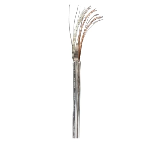 HKVT 50M Transparent 2Pin Mantel Netzkabel 20AWG 22AWG 24AWG 26AWG PVC billboard Led Lampe Draht Audio Kabel Lautsprecher Linie(24 AWG) von HKVTVCYPYA