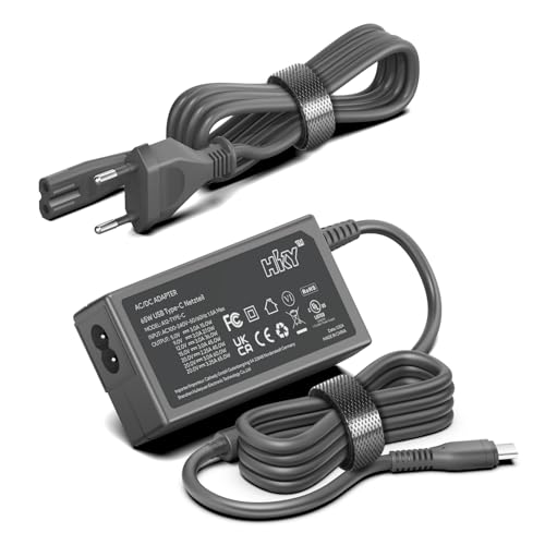 HKY 65W 60W USB C Netzteil Ladegerät für NOCO GBC011 NOCO Boost X GBX45 GBX55 GBX75 GBX155 Sport Akku Starthilfe Netzteil Jump Starter, Type-C Ersatz für Batterie-Starthilfe NOCO Boost HD GB70 2000A von HKY