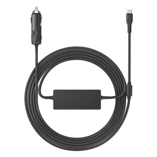 HKY 65W USB C Netzteil 2,6M 12V-24V Vehicle Car Charger Fahrzeug für NOCO GBC011 Boost X GBX45 GBX55 GBX75 GBX155 Sport Akku Lithium Starthilfe Jump Starter, Type-C für Batterie-Starthilfe NOCO Boost von HKY