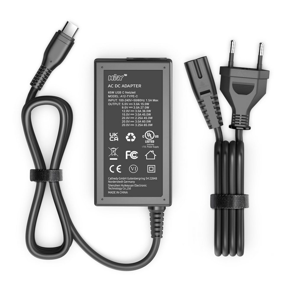 HKY 65W USB C Netzteil für JBL Xtreme 3 JBLXTREME3BLUAM XTREME3CAMO Netzteil (Xtreme3 Camo Bluetooth Lautsprecher JBLXTREME3BLK JBLXTREME3CAMOAM) von HKY