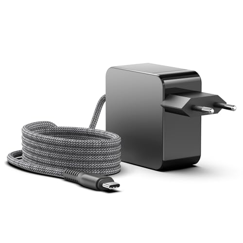HKY 65W USB C PD Netzteil für 30"- 100" FHD HDR Samsung Beamer Tragbarer LED-Projektor Samsung The Freestyle 2nd Gen Projektor, für Heimkino Projektor Büro Projektor Beamer Type C Ladekabel Ladegerät von HKY