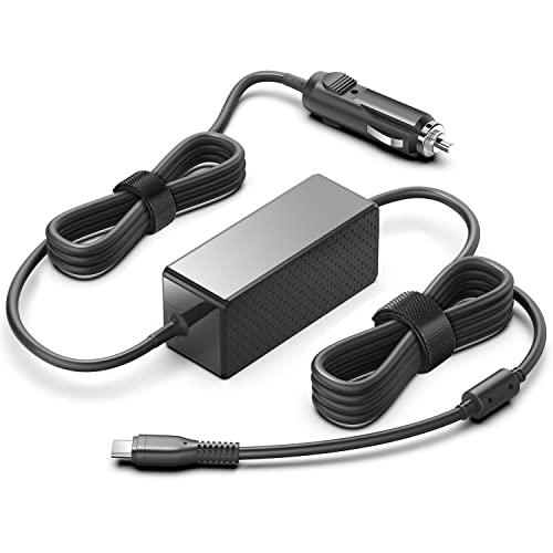 HKY Zigarettenanzünder, Laptop, USB C, 65 W, 61 W, 45 W, Netzstecker, Kfz-Ladegerät, für MacBook Flex 13, Huawei Matebook, Surface Book Surface Pro 7, Lenovo ThinkPad HP Dell Asus von HKY