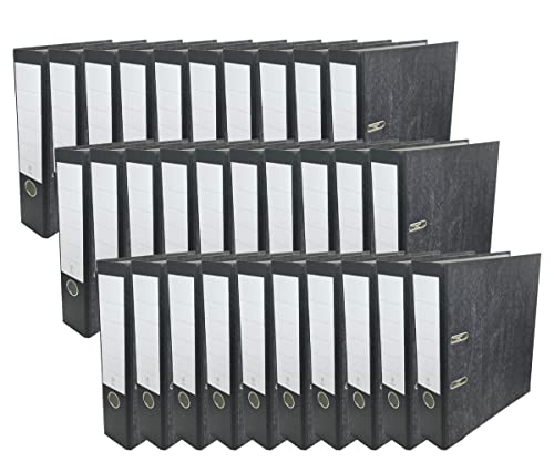 Ordner 7,5 cm breit DIN A4 | diverse Sets + gratis HLKauf Block (30 Ordner 7,5cm + HL Kauf Block) von HL Kauf