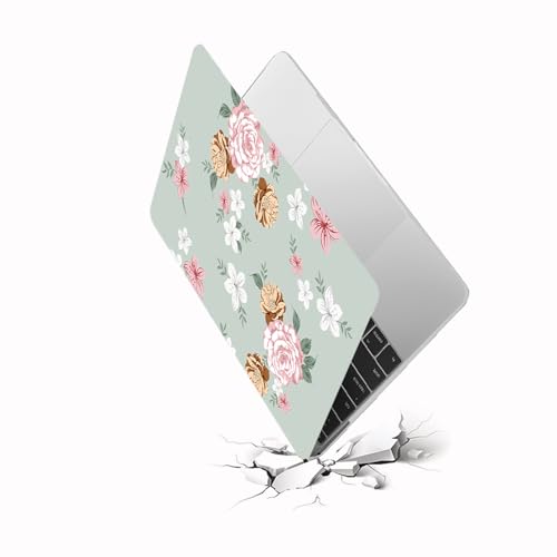 HLAAJJX Hülle Tasche für MacBook Pro 13 Zoll M2 M1 2022-2016 Freigabe A1706 A1708 A1989 A2159 A2251 A2289 A2338,Matt Gefrostet Plastik Notebook Schutzhülle Case,Grüne Blume HLAAJJX Hülle Tasche für MacBook Pro 13 Zoll M2 M1 2022-2016 Freigabe A1706 A1708 A1989 A2159 A2251 A2289 A2338,Matt Gefrostet Plastik Notebook Schutzhülle Case,Grüne Blume von HLAAJJX