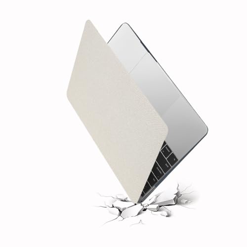 HLAAJJX Hülle Tasche für MacBook Pro 13 Zoll M2 M1 2022-2016 Freigabe A1706 A1708 A1989 A2159 A2251 A2289 A2338,Matt Gefrostet Plastik Notebook Schutzhülle Case,Weißes Leder HLAAJJX Hülle Tasche für MacBook Pro 13 Zoll M2 M1 2022-2016 Freigabe A1706 A1708 A1989 A2159 A2251 A2289 A2338,Matt Gefrostet Plastik Notebook Schutzhülle Case,Weißes Leder von HLAAJJX