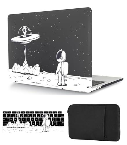 Hülle Case Kompatibel mit MacBook Air 13,6 Zoll 2022 2024 A2681 A3113 M2 M3 mit Liquid Retina Display Touch ID, Ultradünne Plastik Hartschale Schutzhülle & Tastaturschutz & Tasche, Außerirdischer Hülle Case Kompatibel mit MacBook Air 13,6 Zoll 2022 2024 A2681 A3113 M2 M3 mit Liquid Retina Display Touch ID, Ultradünne Plastik Hartschale Schutzhülle & Tastaturschutz & Tasche, Außerirdischer von HLAAJJX