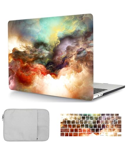 Laptop Hülle für MacBook Pro 16 Zoll Modell A2141 2020 Freisetzung mit Touch Bar and Touch ID, Plastik Schützend Hartschale Case Cover & Tastaturschutz & Tasche, Farbe Wolke Laptop Hülle für MacBook Pro 16 Zoll Modell A2141 2020 Freisetzung mit Touch Bar and Touch ID, Plastik Schützend Hartschale Case Cover & Tastaturschutz & Tasche, Farbe Wolke von HLAAJJX