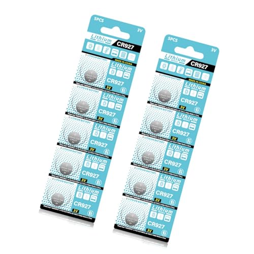 CR927 Knopfbatterien, 3 V, für Haushaltsgeräte wie Alarme, Schrittzähler und LED-Licht, stabile Stromversorgung, 2 Blatt von HLBEST