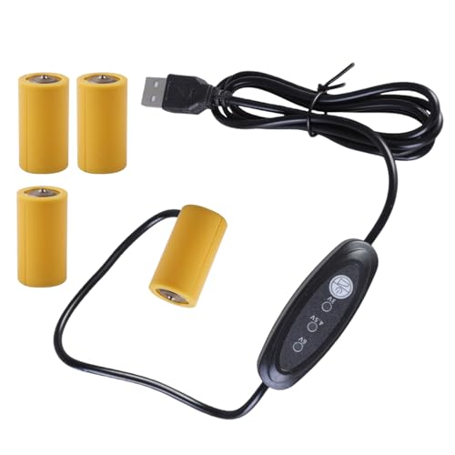 HLBEST LR14 C 3 V 4,5 V 6 V Batterie-Eliminatoren, USB-Netzteil, ersetzt 2–4 Stück 1,5 V Batterien, Batteriekabel für Uhr, Urlaub HLBEST LR14 C 3 V 4,5 V 6 V Batterie-Eliminatoren, USB-Netzteil, ersetzt 2–4 Stück 1,5 V Batterien, Batteriekabel für Uhr, Urlaub von HLBEST