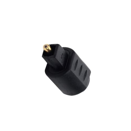 HLBEST Optischer Adapter, 3,5-mm-Stecker auf Toslink-Stecker, verbessert die digitale Übertragung für Verstärker von HLBEST