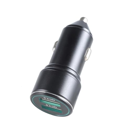 Super schnelles 2 USB-Auto-Ladegerät, 18 W, Schnellladeadapter aus Aluminiumlegierung, für Smartphones, Tablets, Kameras Super schnelles 2 USB-Auto-Ladegerät, 18 W, Schnellladeadapter aus Aluminiumlegierung, für Smartphones, Tablets, Kameras von HLBEST